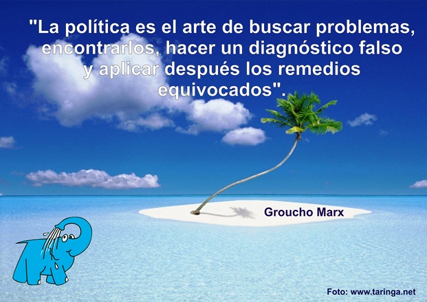 Una Frase de Groucho Marx en La Frase del Día del Elefante Azul de Avilés